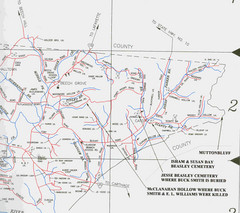 Trousdale County Muttonbluff Map