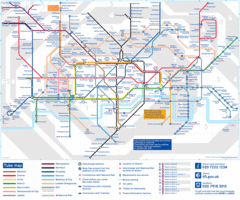 London Underground Transportation Map London Mappery
