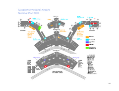 Tucson International Airport Terminal Map