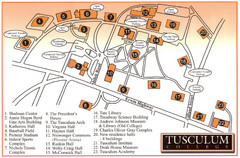 Tusculum College Campus Map