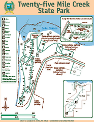 Twenty-Five Mile Creek State Park Map