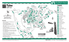 Tyler, Texas State Park Facility and Trail Map
