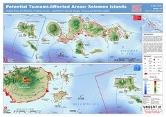 UNOSAT Solomon Islands Elevation Map