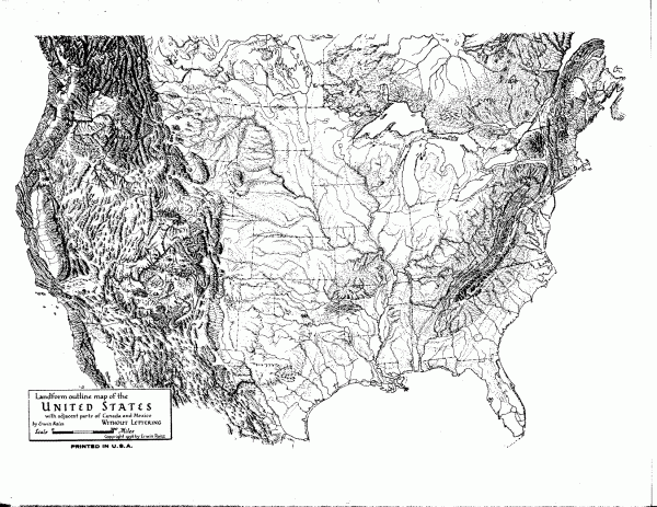 United States Map Landforms