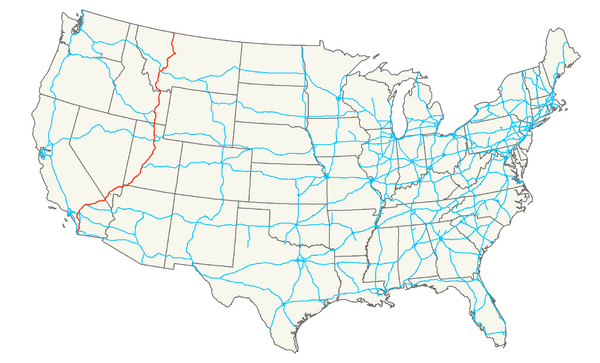 United States Map Interstates