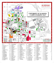University of Alabama Map