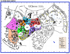 University of California at Irvine Map
