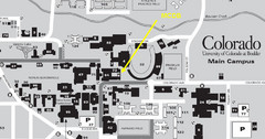 University of Colorado at Boulder Campus Map