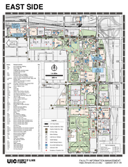 University of Illinois at Chicago - East Map