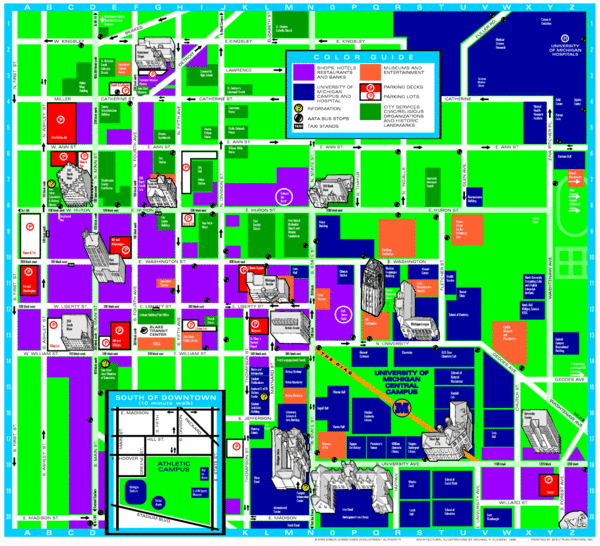 University of Michigan Campus Map