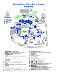 University of Southern Maine - Gorham Map