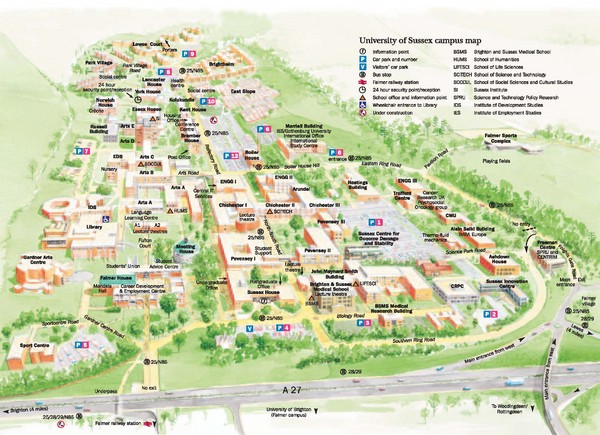 University of Sussex Campus Map