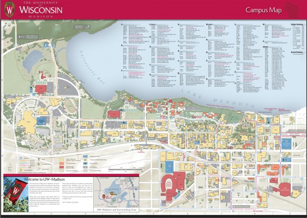 University of Wisconsin - Madison Map