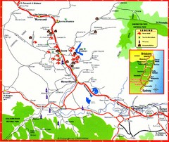 Upper Hunter Valley Tourist Map
