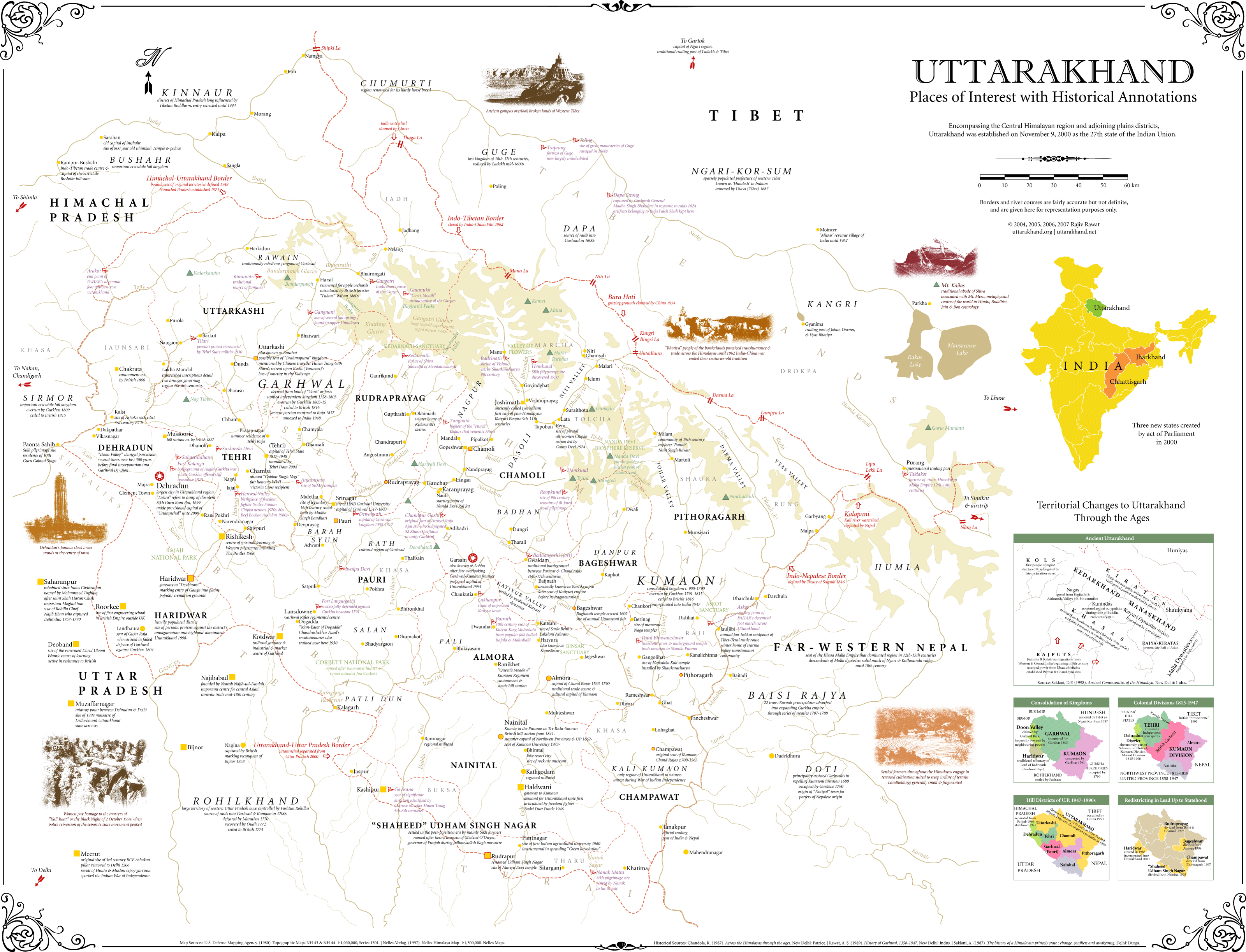 Maps Of Uttarakhand