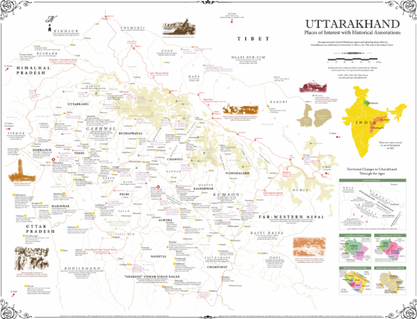 Uttarakhand Historical Map