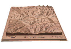 Vail, Colorado carved by carvedmaps.com Map