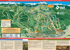Vail Mountain resort Summer Adventure Map