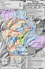 Vail Pass Area Recreation map