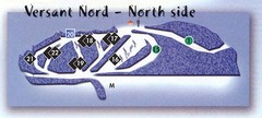 Val D’Irene North Side Ski Trail Map