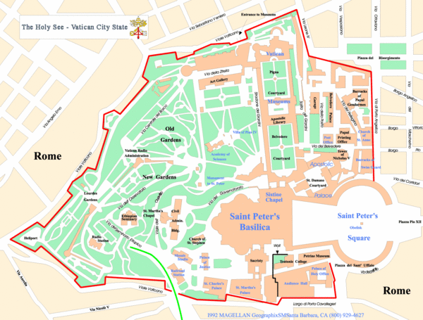Vatican City Map