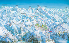 Vaujany Ski Trail Map