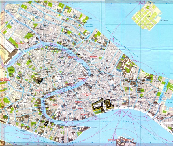 Map Venice Italy
