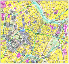 Vienna Inner City Tourist Map