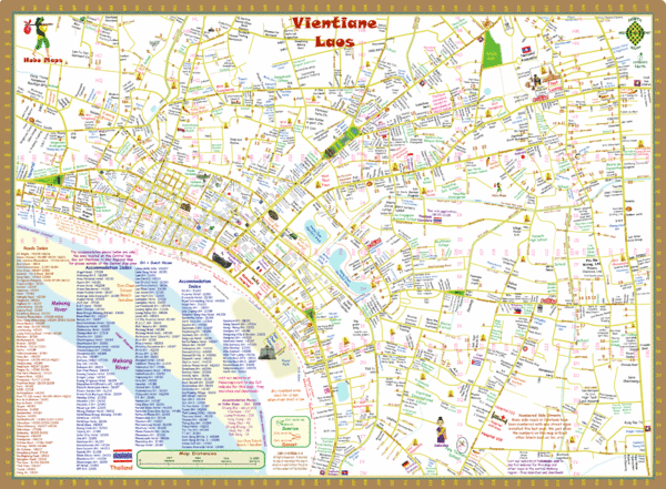 Laos Map Vientiane