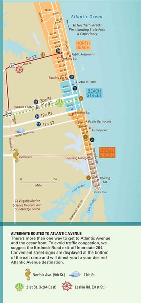 maps of virginia beach. Virginia Beach Tourist Map