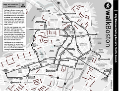 Walking Map of Boston, Massachusetts