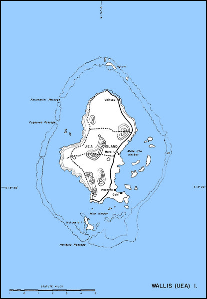 Wallis Topo Map