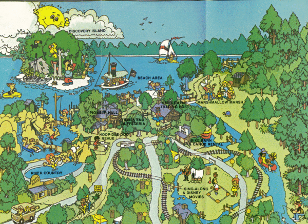Fullsize Walt Disney World Resort Fort Wilderness Map