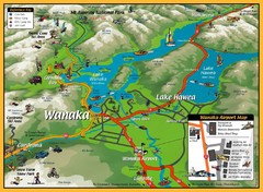 Wanaka Area Tourist Map