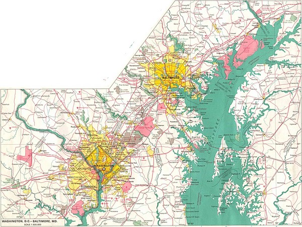 Usa Map Baltimore Md