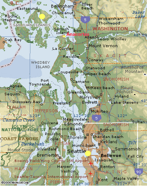 maps of washington state. Washington State - West Coast