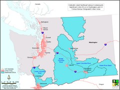 Washington Steelhead Salmon Map