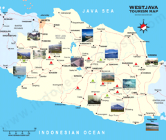 West Java Tourist Map