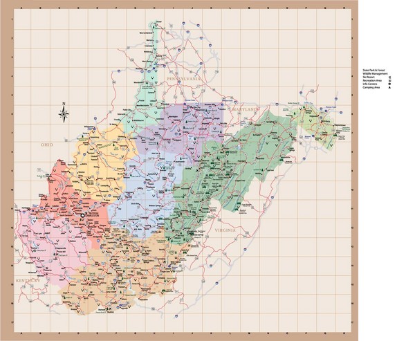maps of west virginia. From wv.gov