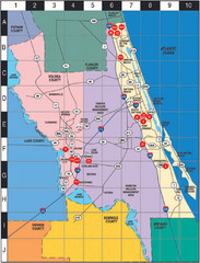 map of canaveral national seashore
