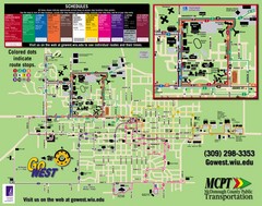 Western Illinois University Tranist Map