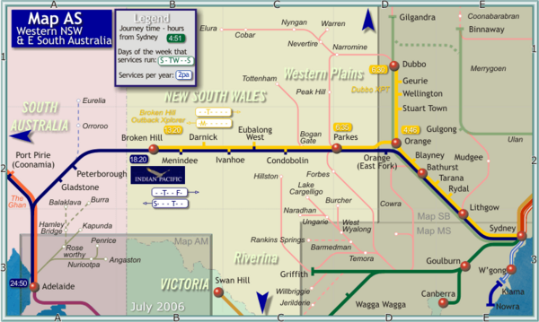 Western New South Wales Map