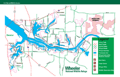 Wheeler National Wildlife Refuge Map
