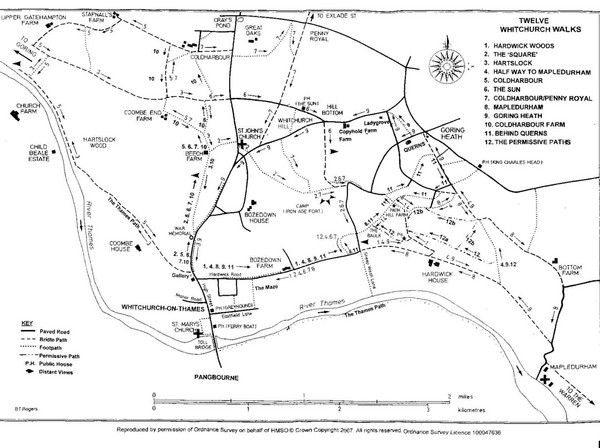 Whitchurch on Thames Walking Map