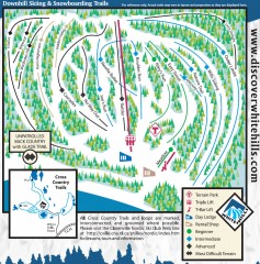 White Hills Ski Trail Map