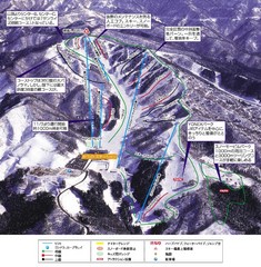 White Pia Takasu Ski Trail Map