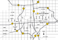 Wichita, Kansas City Map