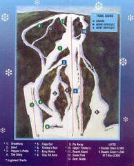 Woods Valley Ski Area Ski Trail Map