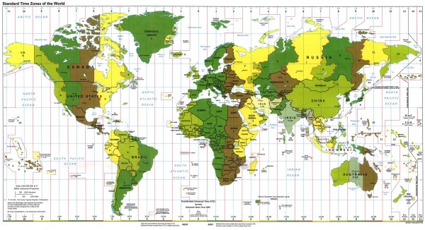 time zone map north america. Fullsize World Time Zone Map