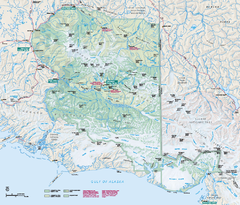 Wrangell - St Elias National Park & Preserve Official Park Map